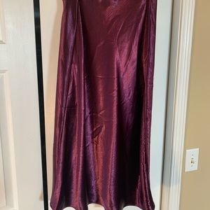 Purple Silk Skirt
